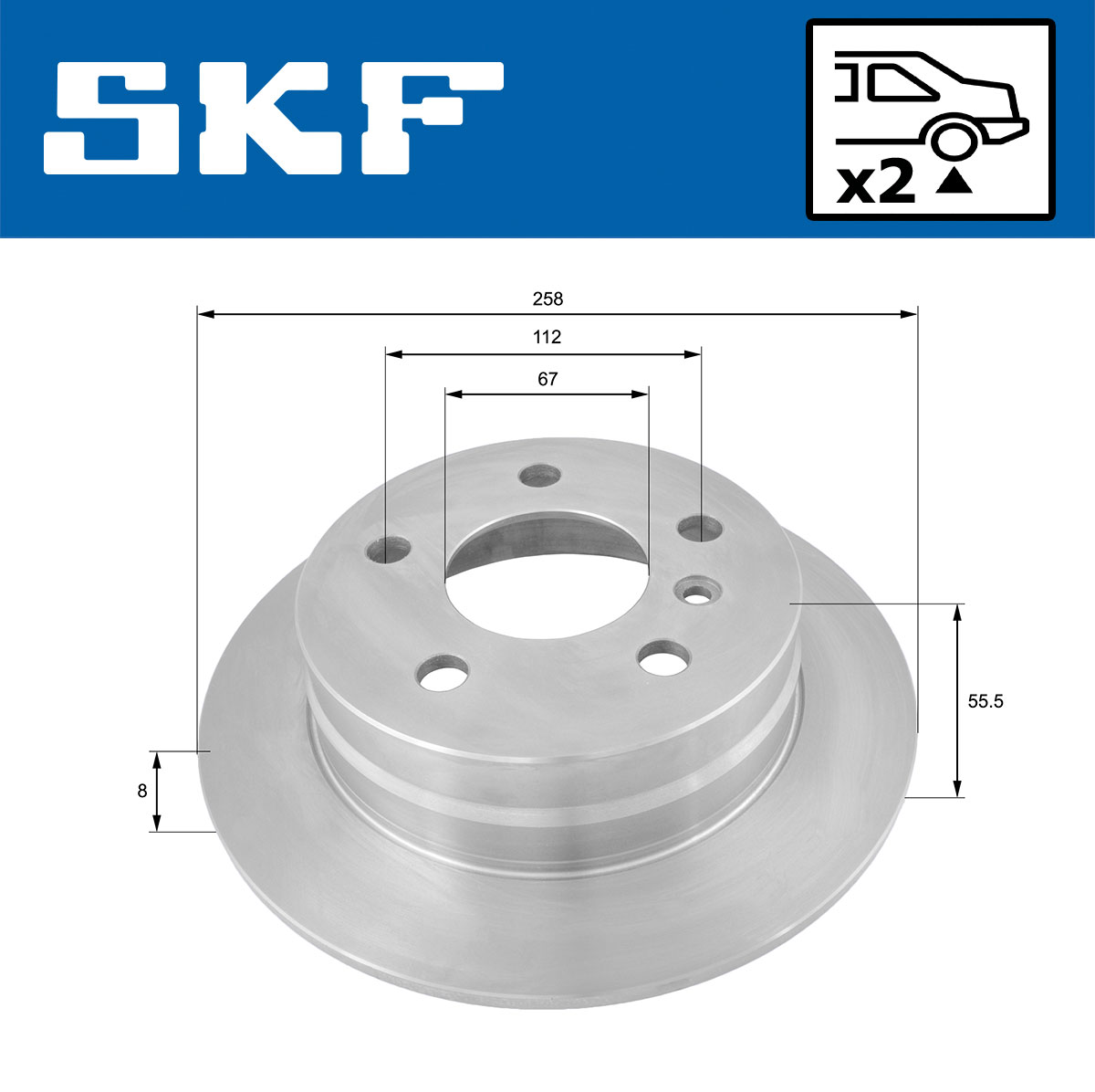 SKF Remschijven VKBD 90083 S2