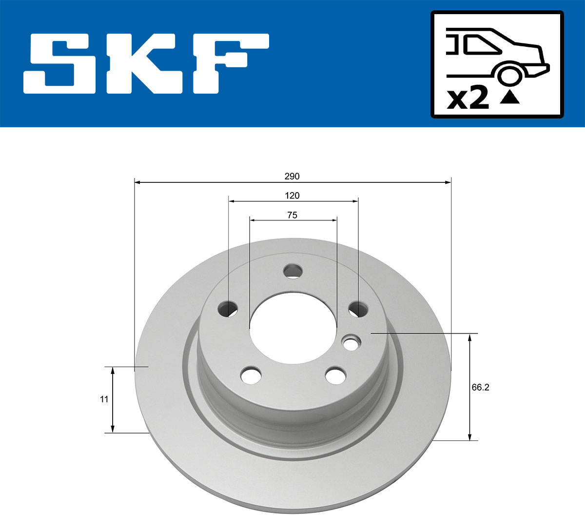 SKF Remschijven VKBD 90107 S2