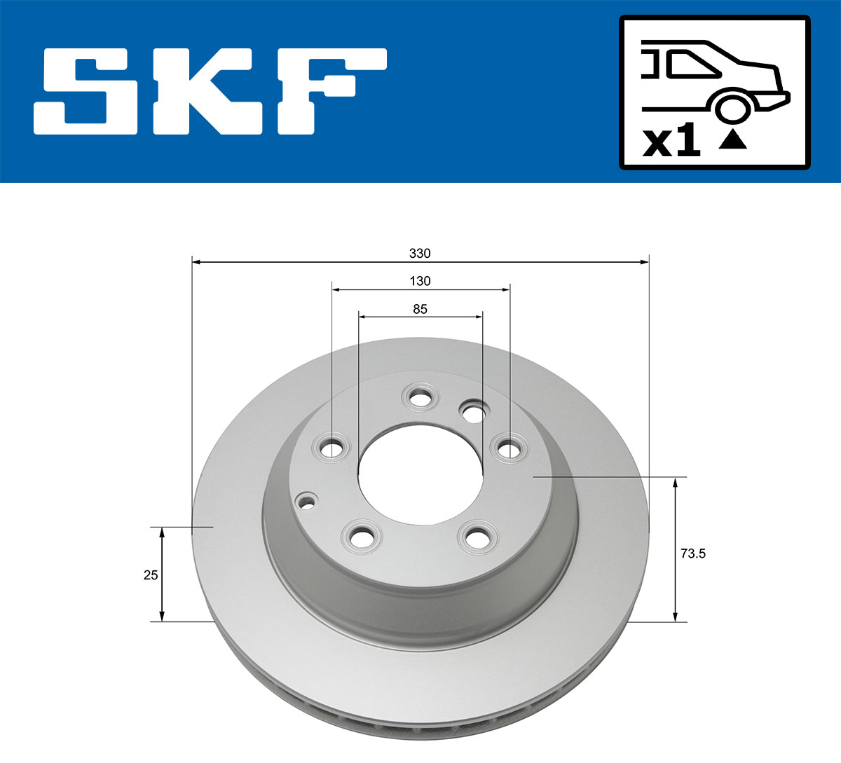SKF Remschijven VKBD 90136 V1