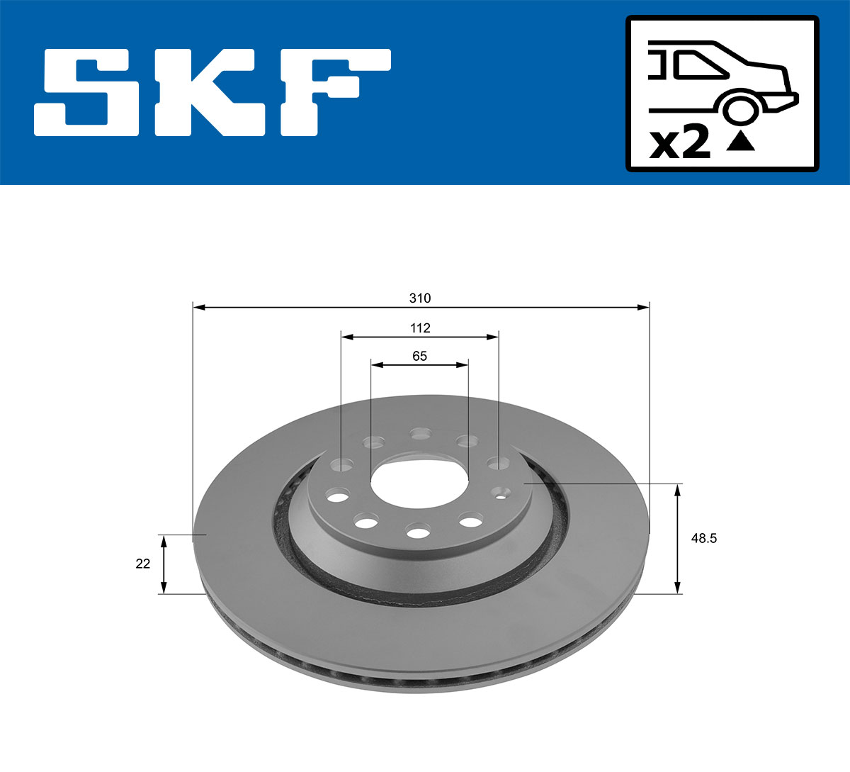 SKF Remschijven VKBD 90161 V2