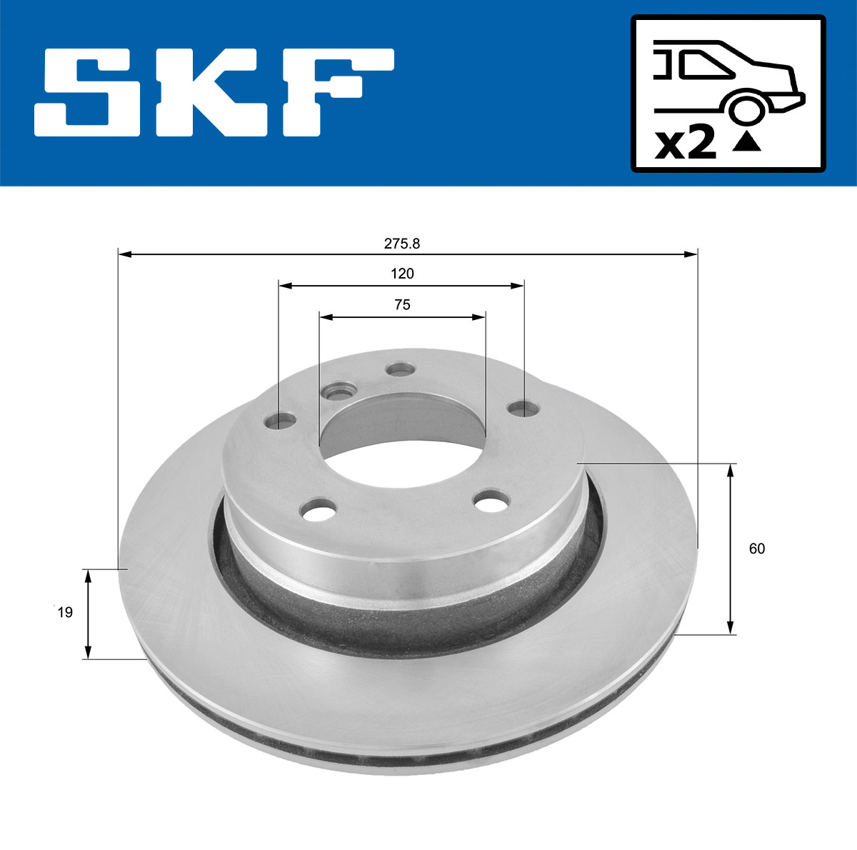 SKF Remschijven VKBD 90192 V2