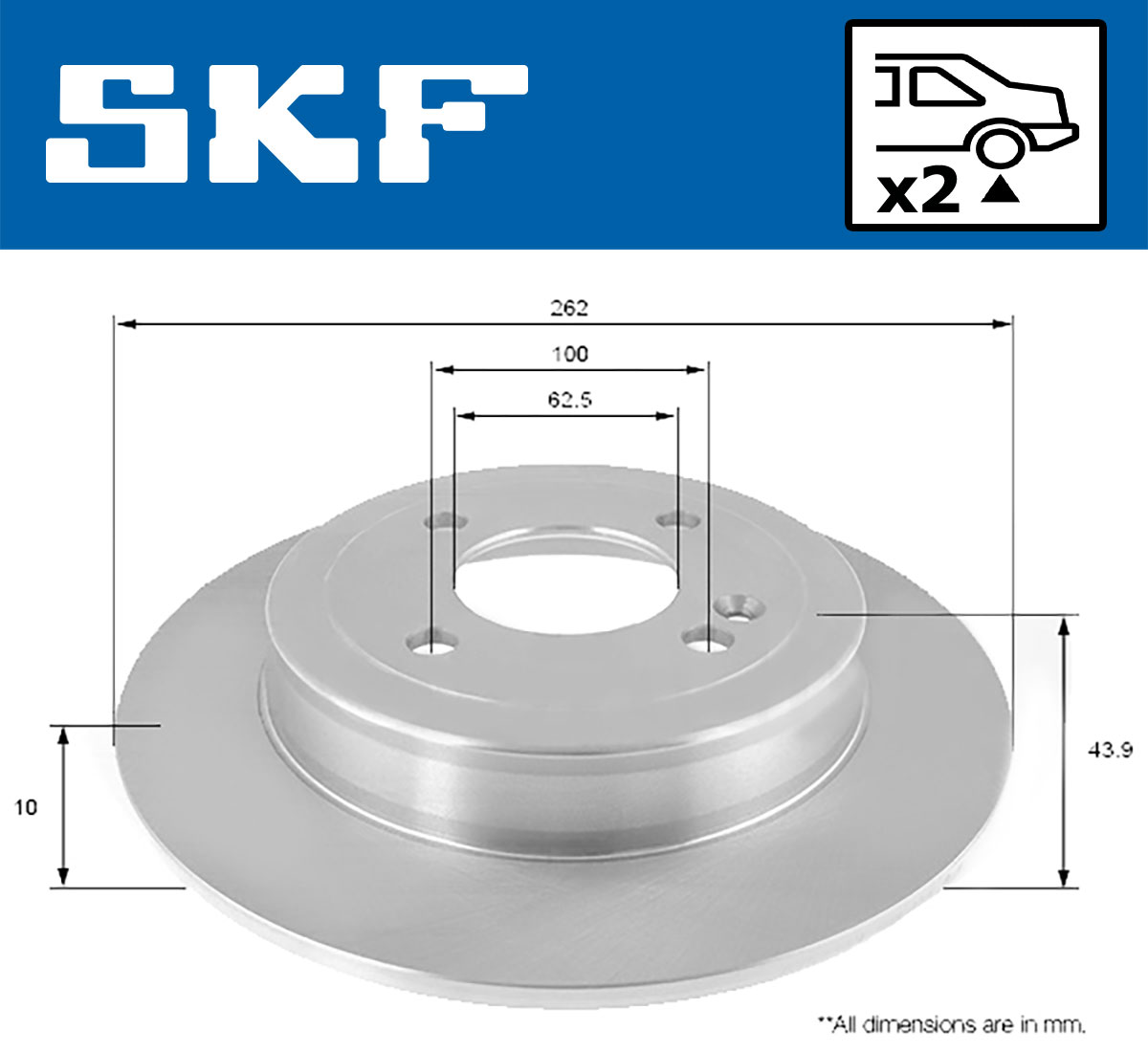 SKF Remschijven VKBD 90206 S2
