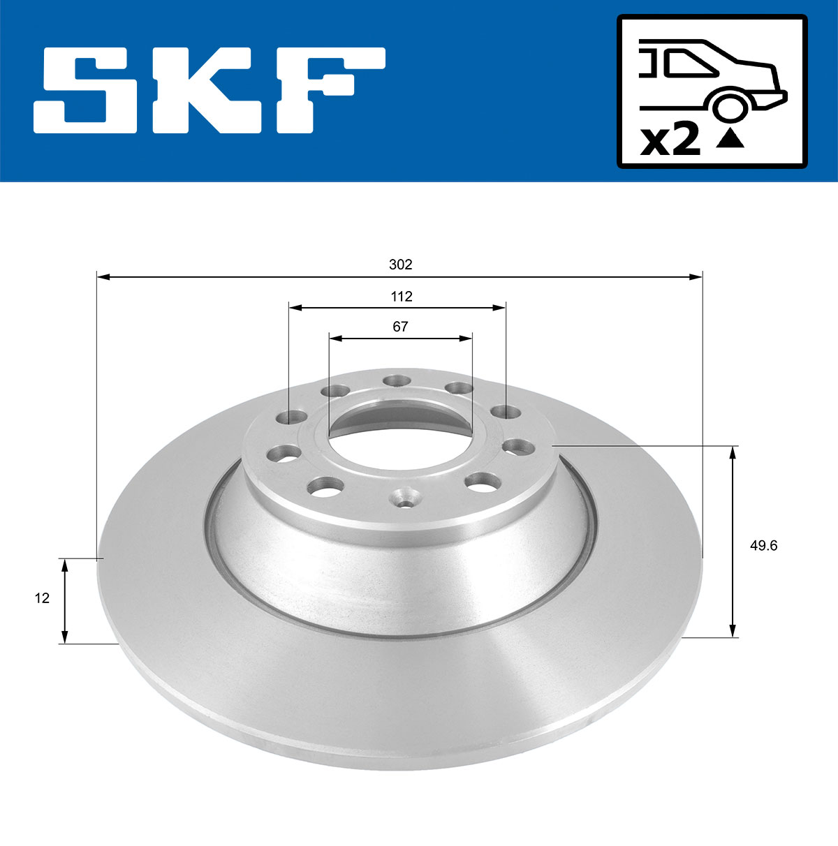 SKF Remschijven VKBD 90209 S2