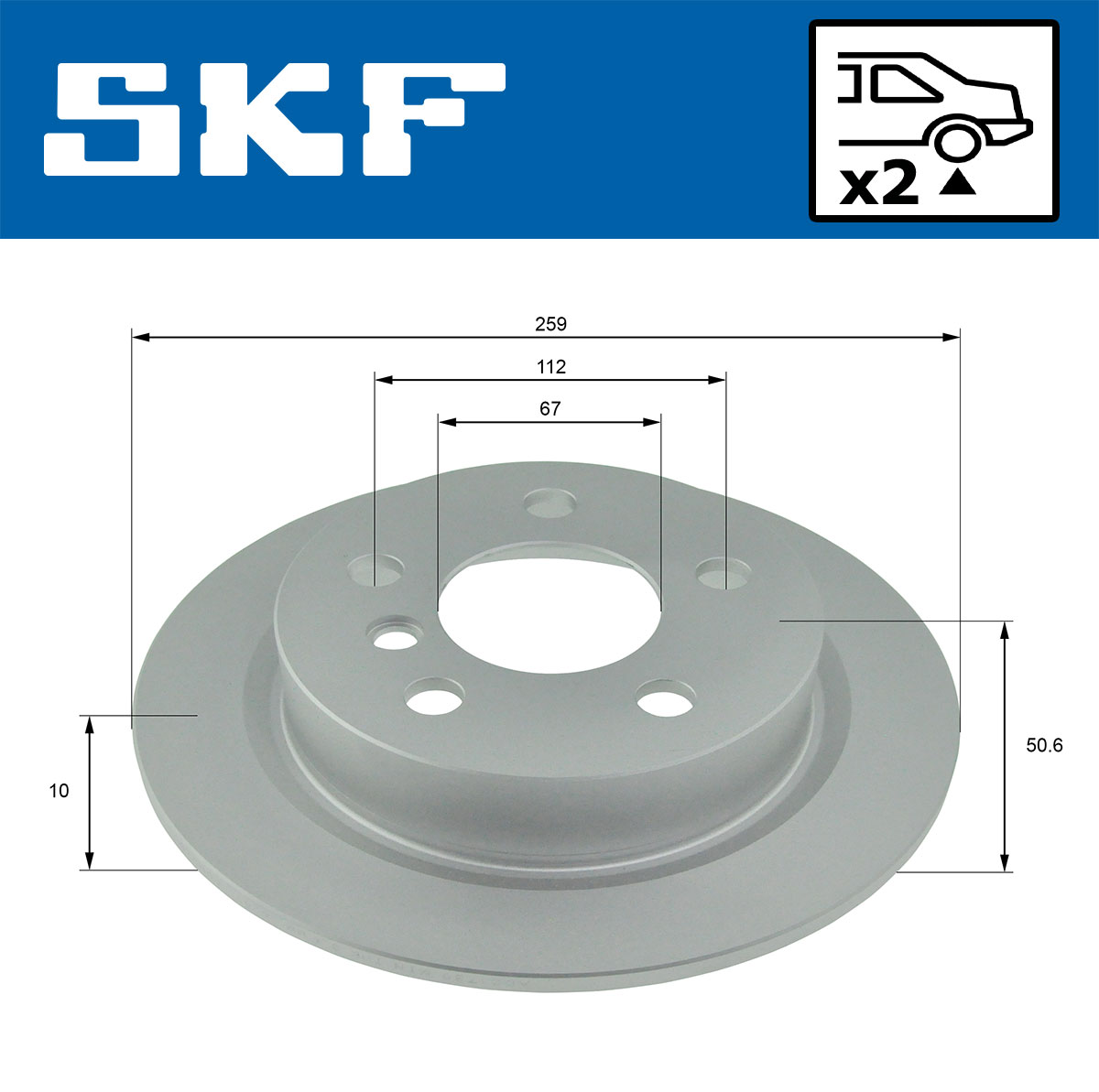 SKF Remschijven VKBD 90248 S2