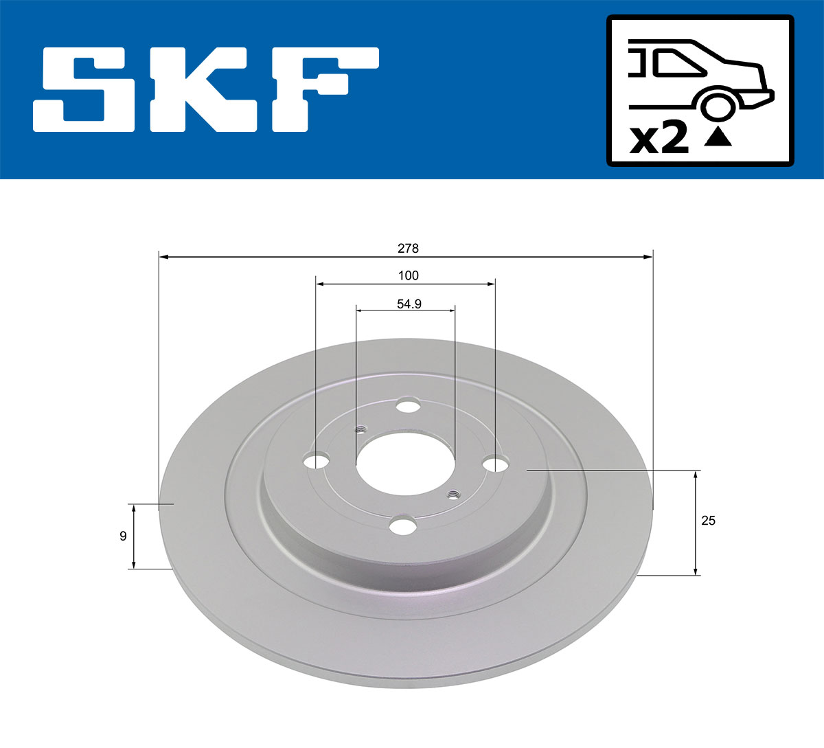 SKF Remschijven VKBD 90260 S2