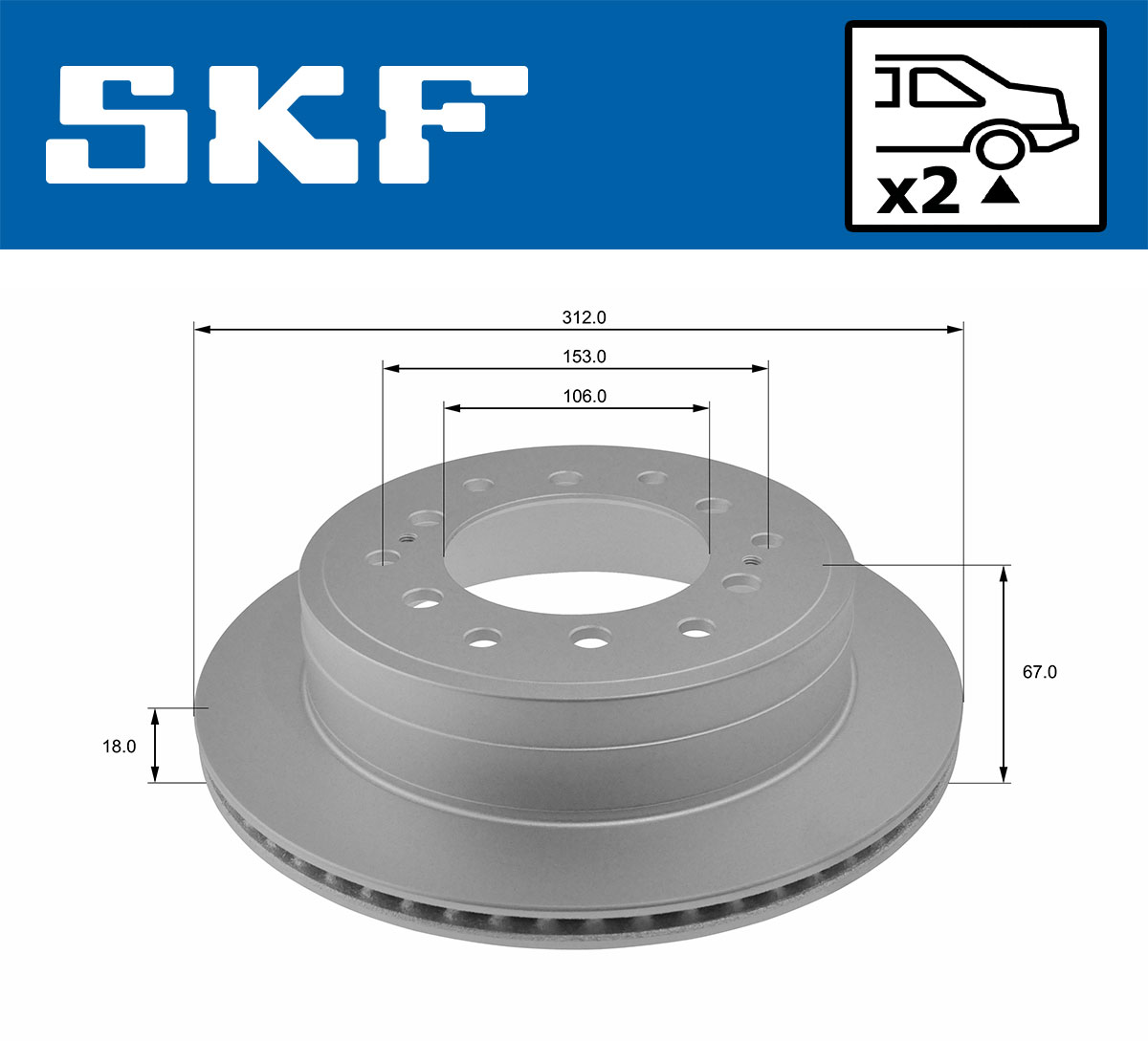 SKF Remschijven VKBD 90272 V2