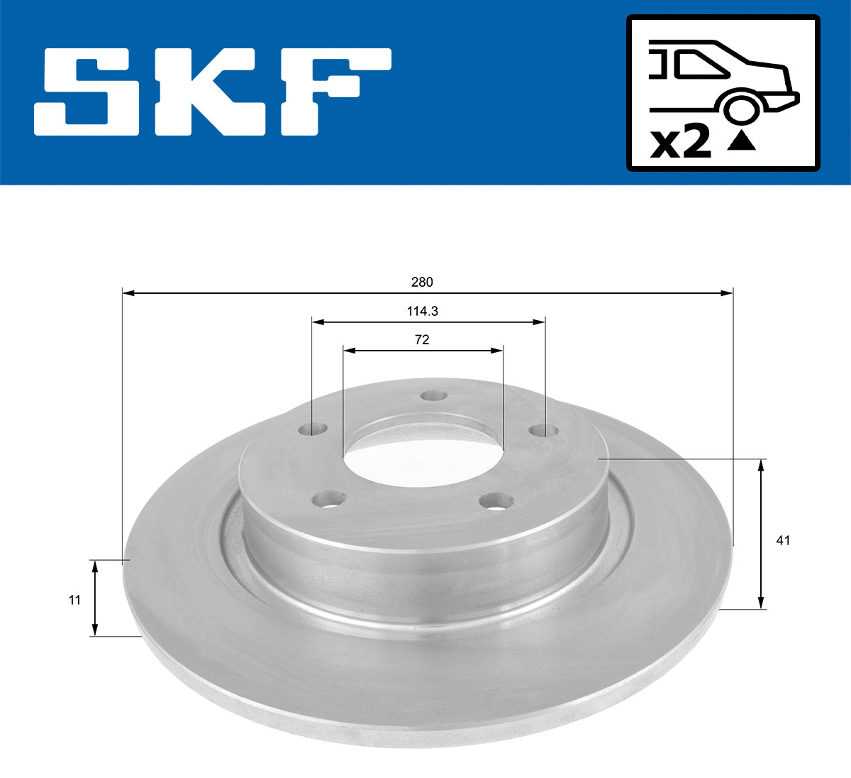 SKF Remschijven VKBD 90303 S2