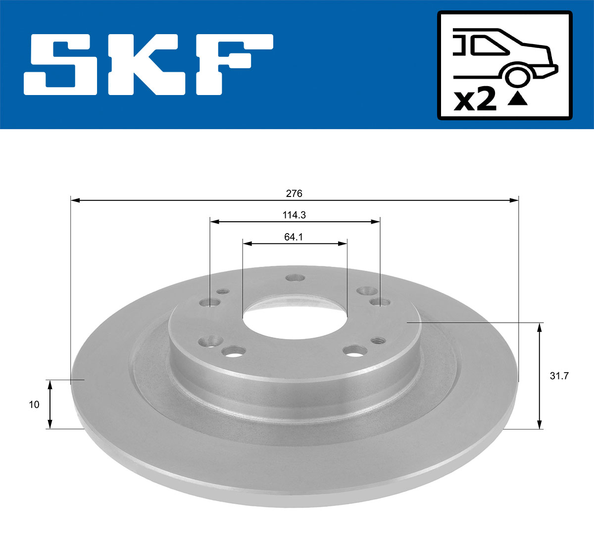 SKF Remschijven VKBD 90318 S2
