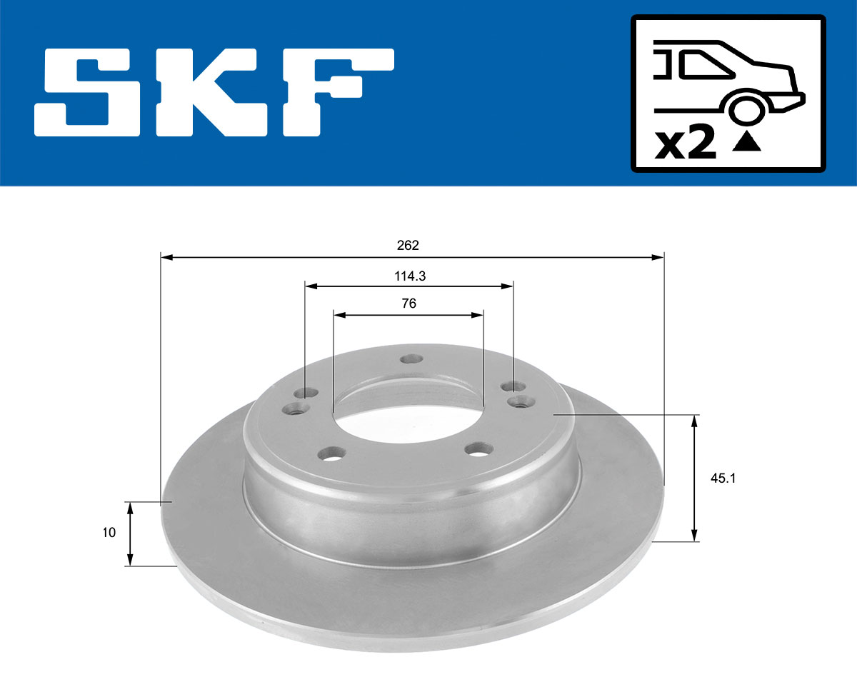 SKF Remschijf VKBD 90352 S2