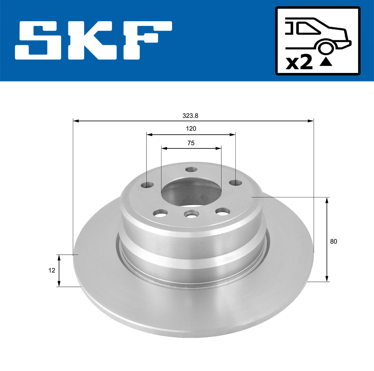 SKF Remschijf VKBD 90362 S2