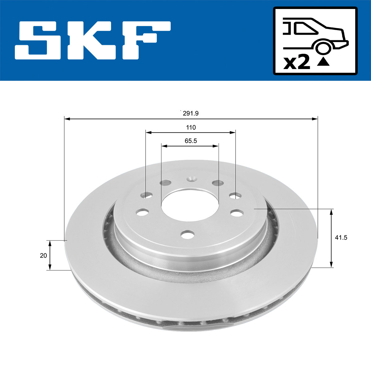 SKF Remschijf VKBD 90370 V2