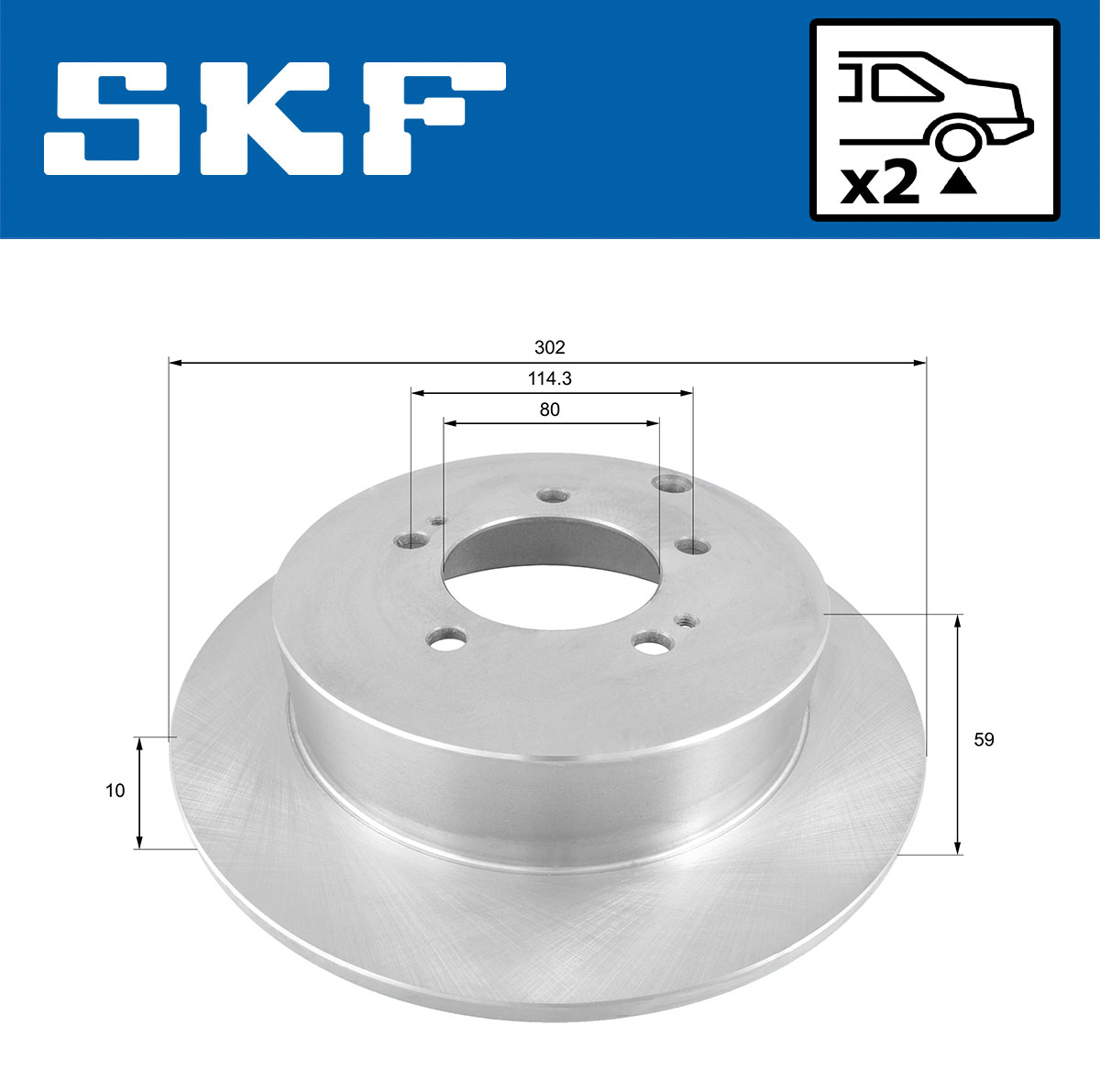 SKF Remschijf VKBD 90373 S2