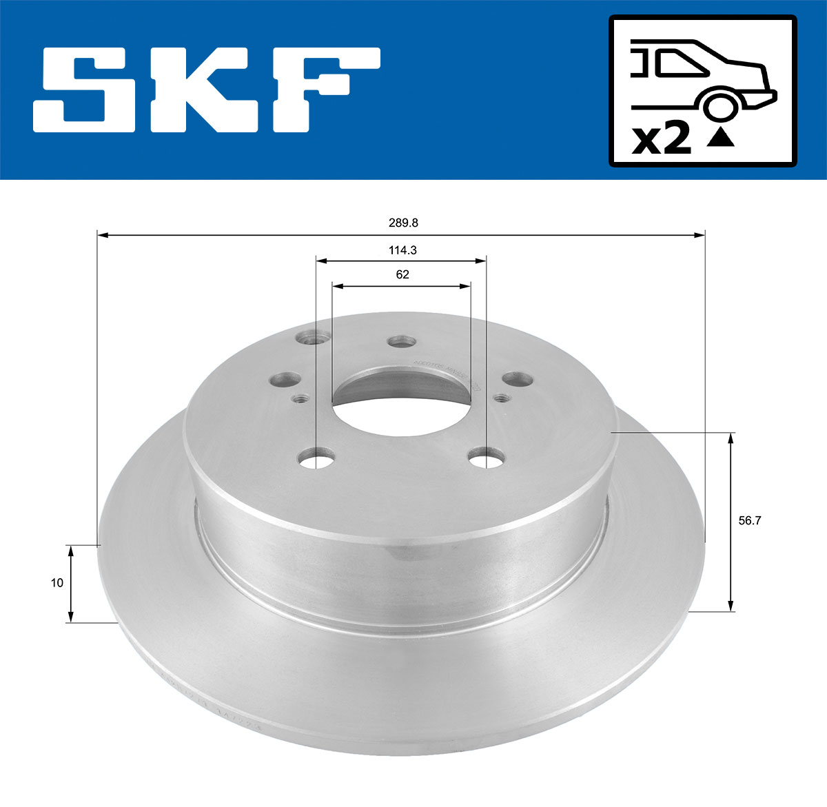 SKF Remschijf VKBD 90391 S2