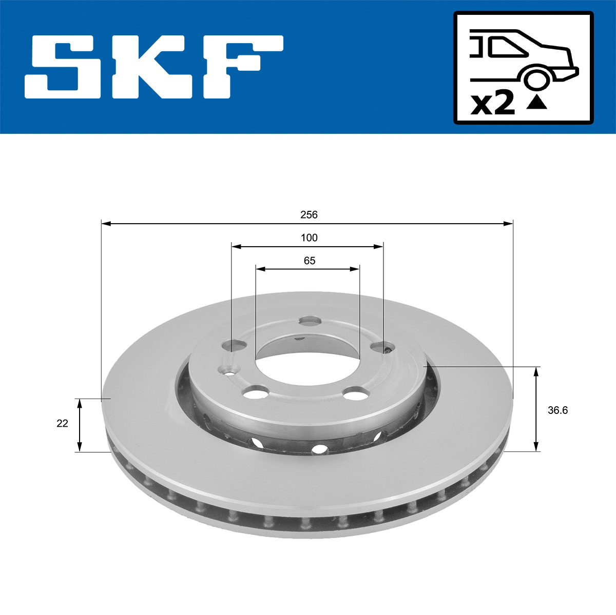 SKF Remschijf VKBD 90394 V2