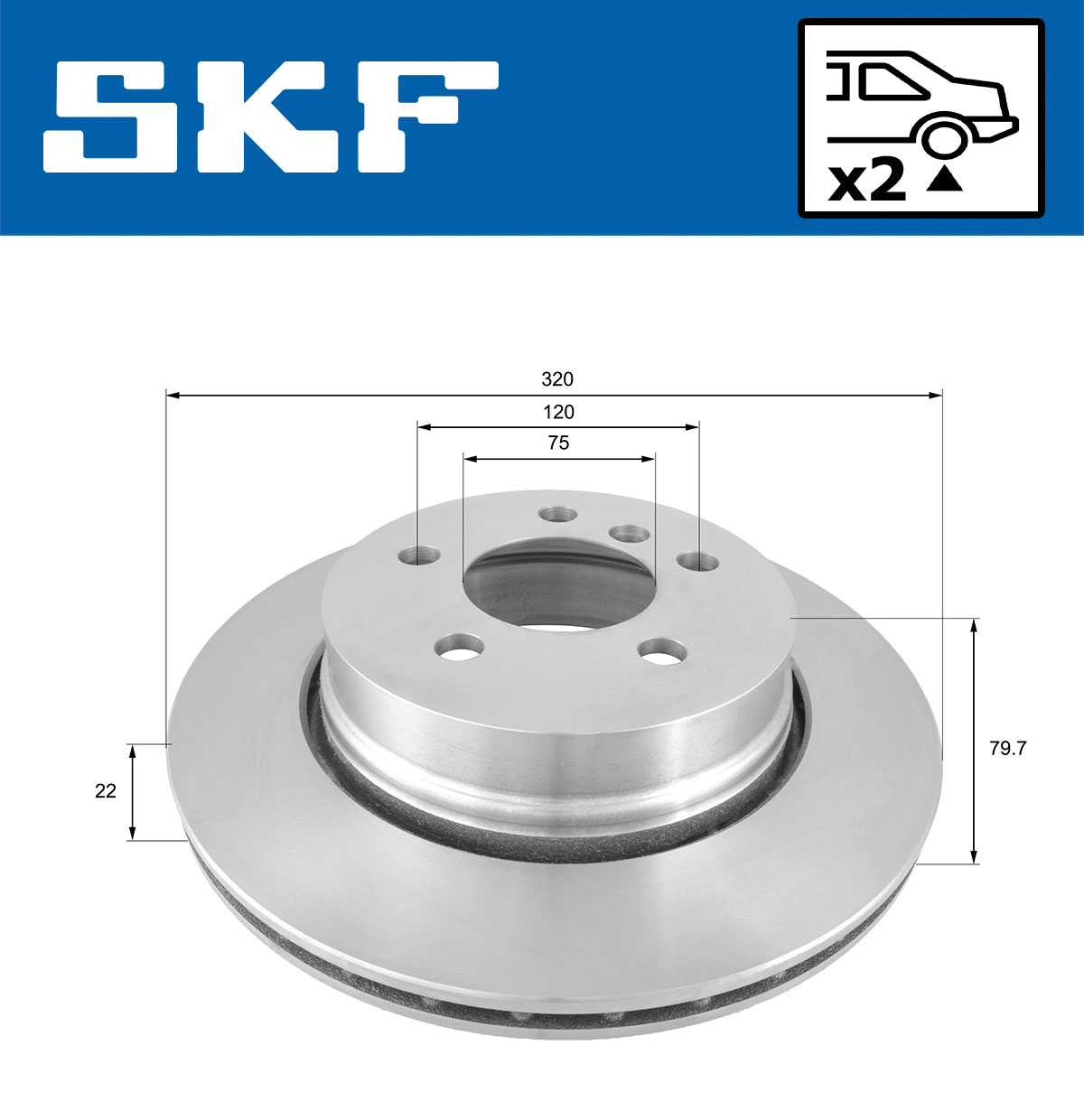 SKF Remschijf VKBD 90415 V2