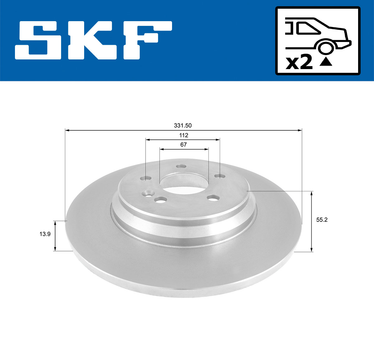 SKF Remschijf VKBD 90427 S1