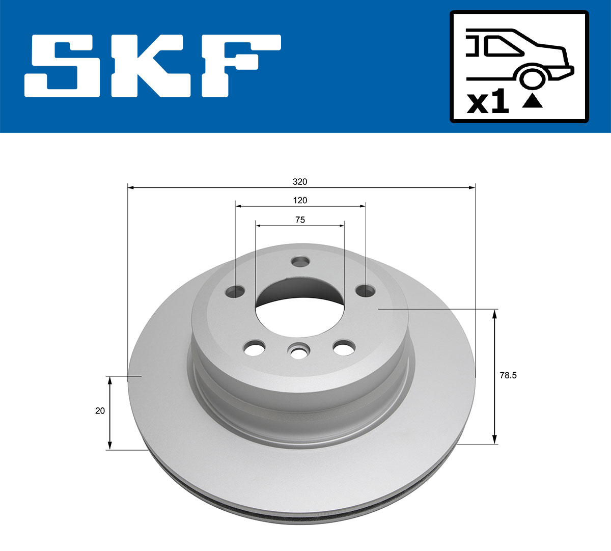 SKF Remschijf VKBD 90442 V1