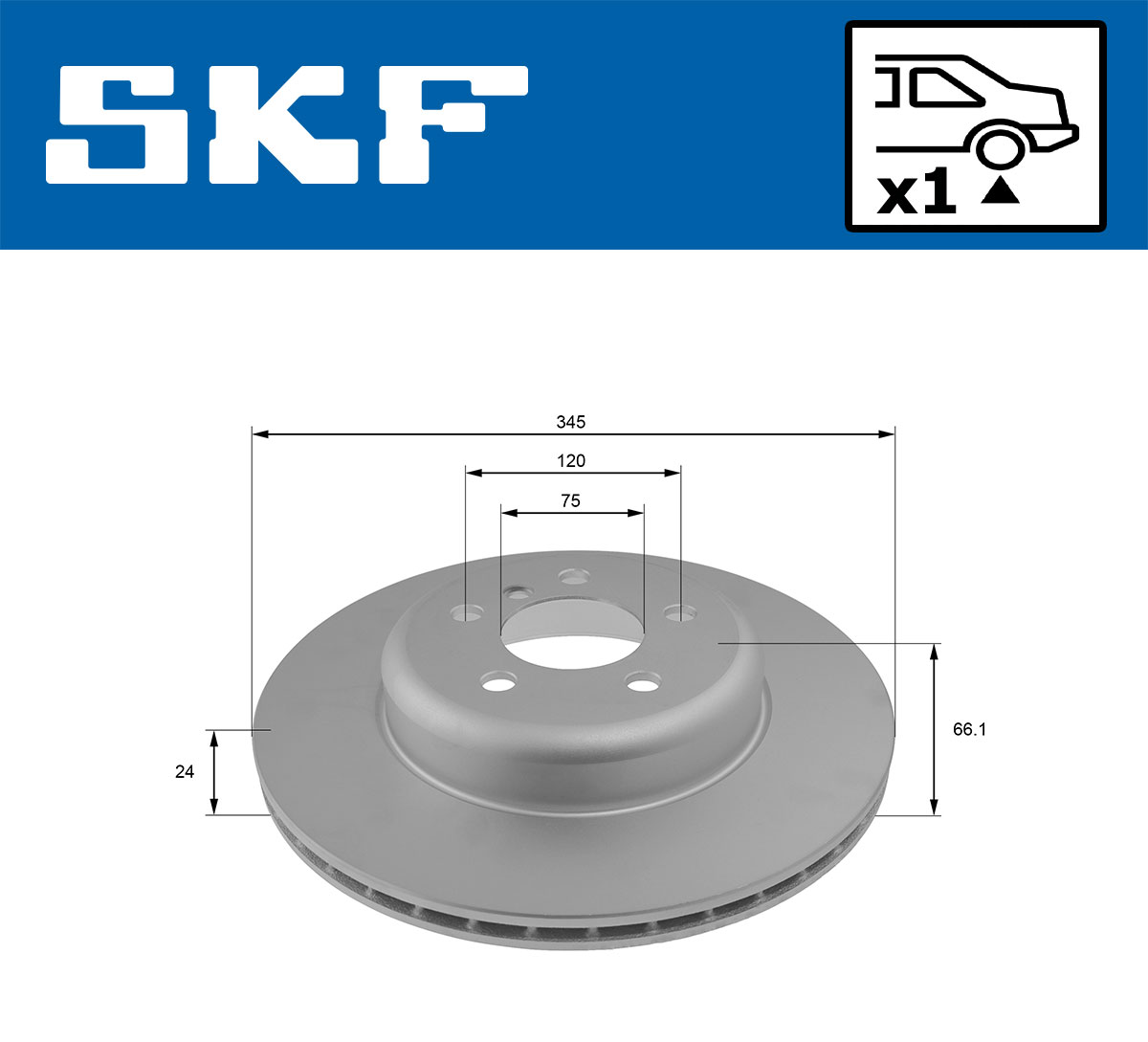 SKF Remschijf VKBD 90456 V1