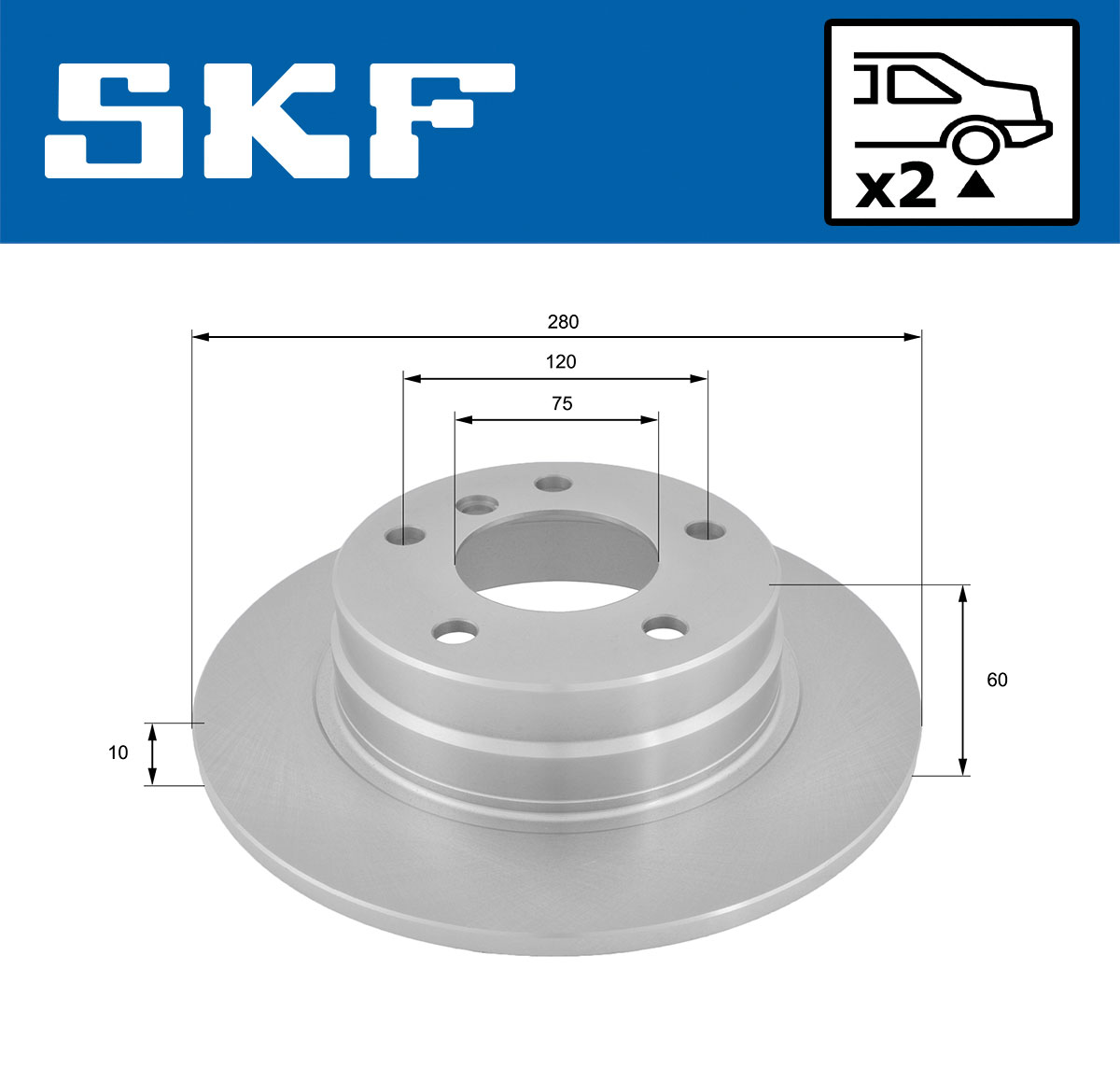 SKF Remschijf VKBD 90466 S2