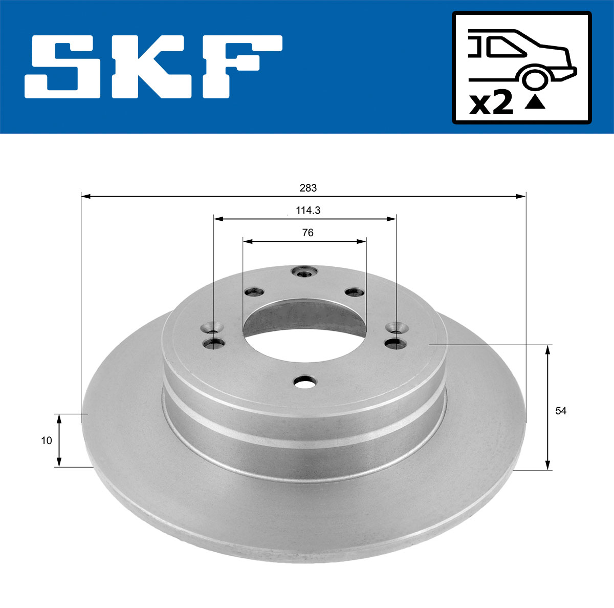 SKF Remschijf VKBD 90507 S2
