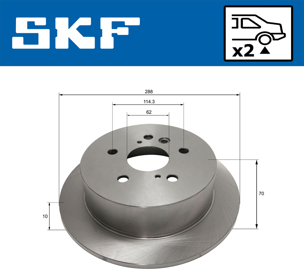 SKF Remschijf VKBD 90516 S2