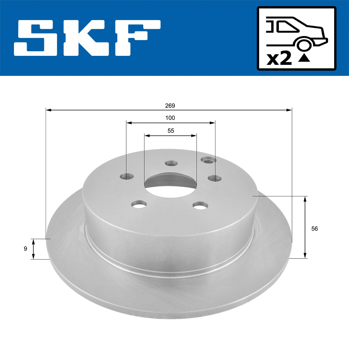 SKF Remschijf VKBD 90531 S2