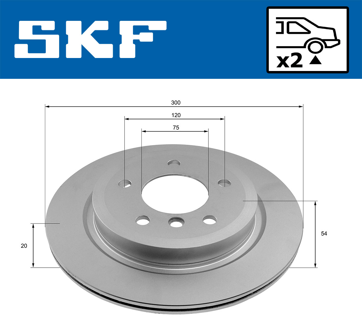 SKF Remschijf VKBD 90588 V2