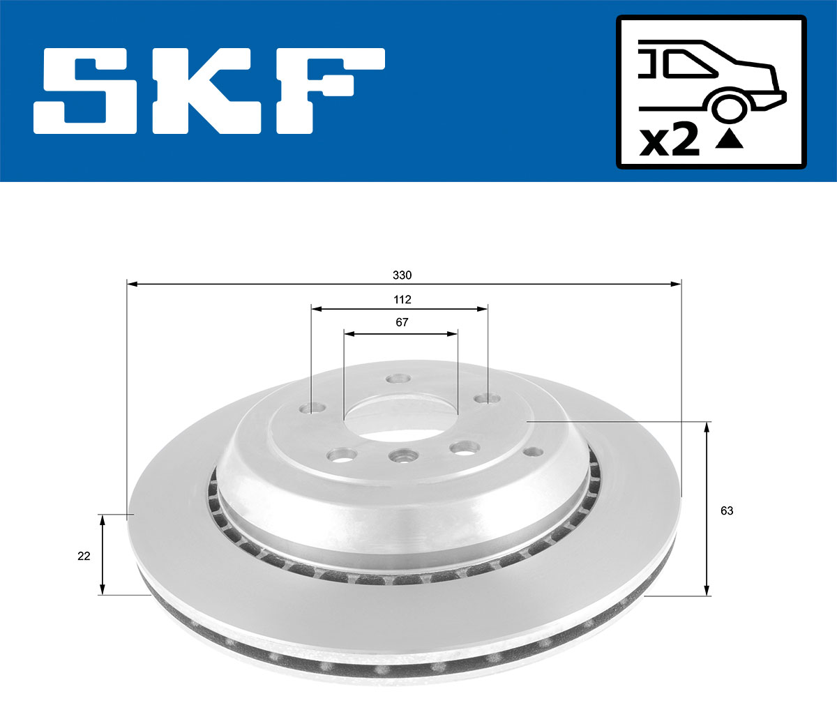 SKF Remschijf VKBD 90599 V2