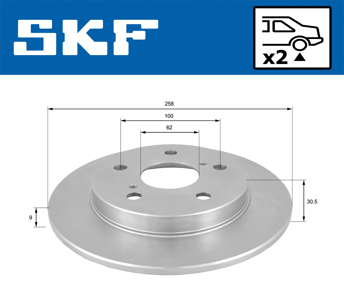 SKF Remschijf VKBD 90635 S2
