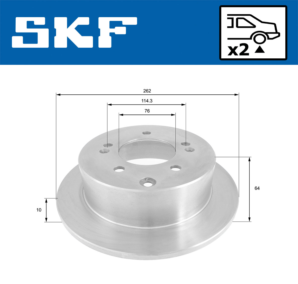 SKF Remschijf VKBD 90678 S2