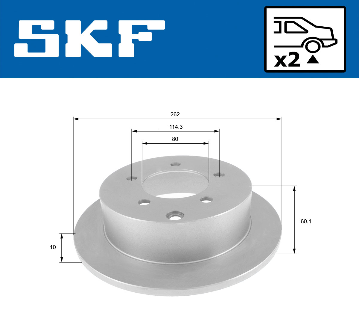 SKF Remschijf VKBD 90680 S2
