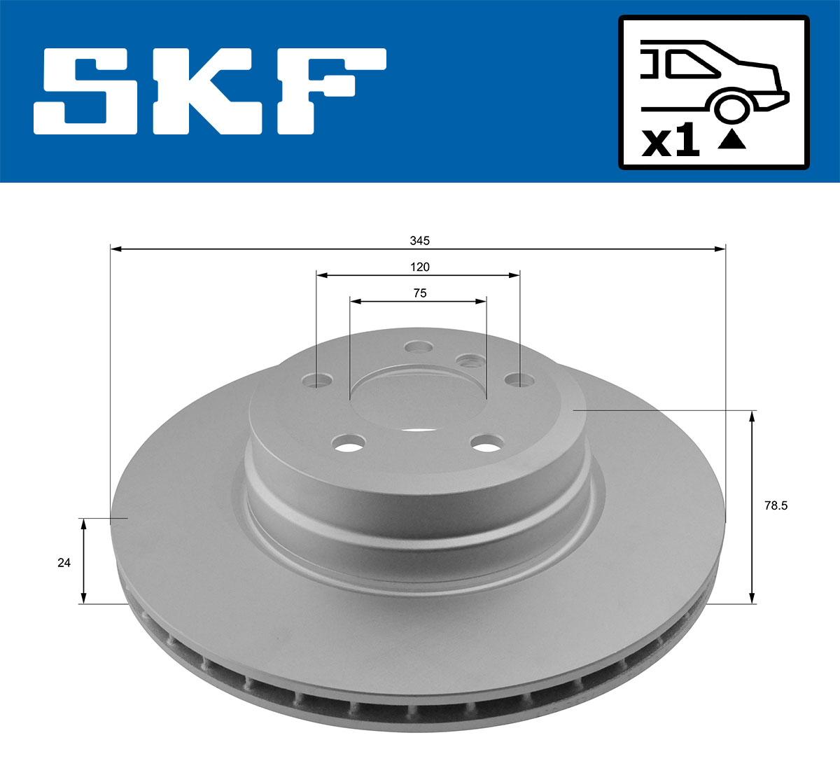 SKF Remschijf VKBD 90715 V1