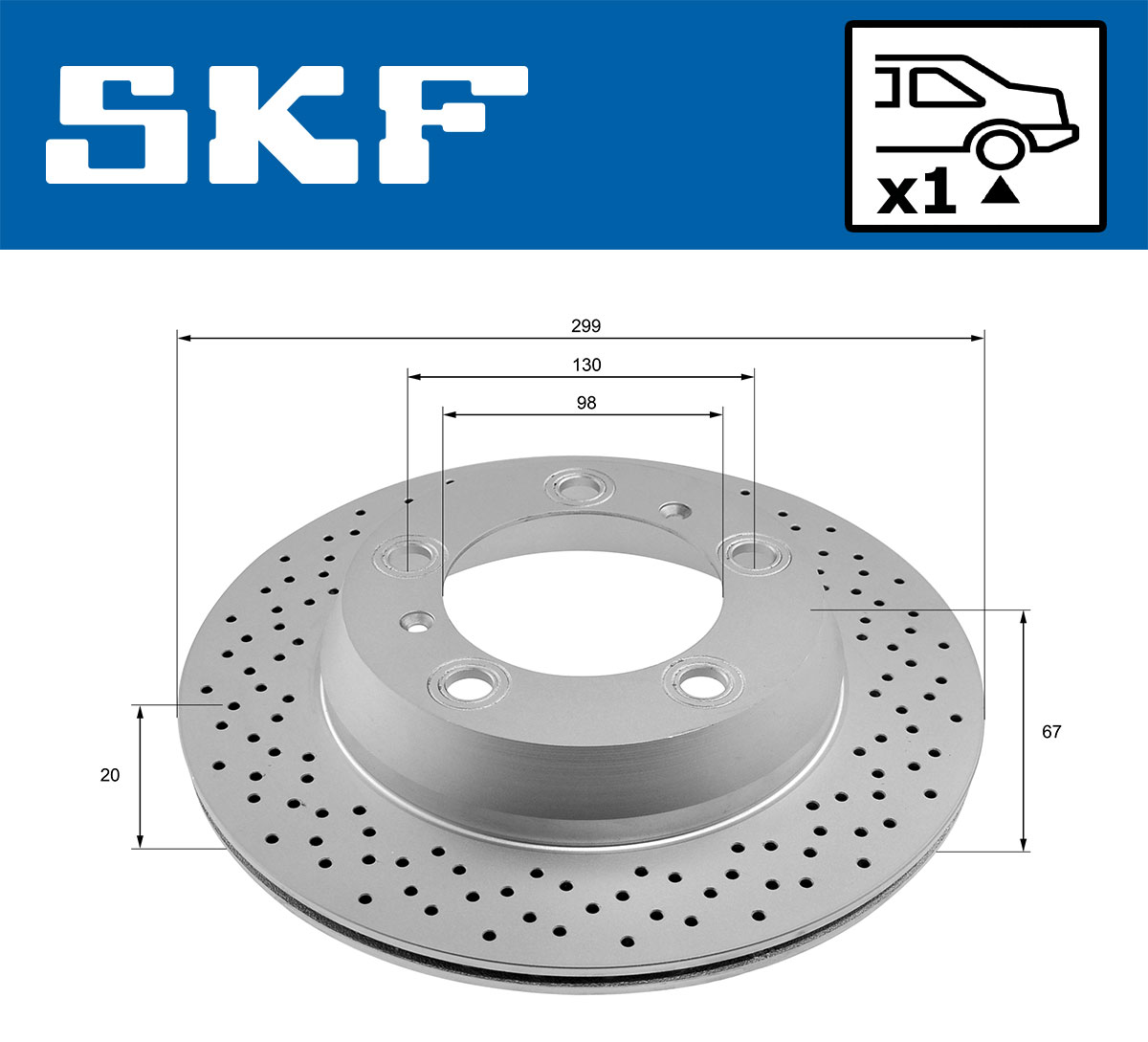 SKF Remschijf VKBD 90746 V1