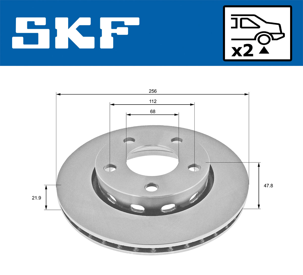 SKF Remschijf VKBD 90775 V2