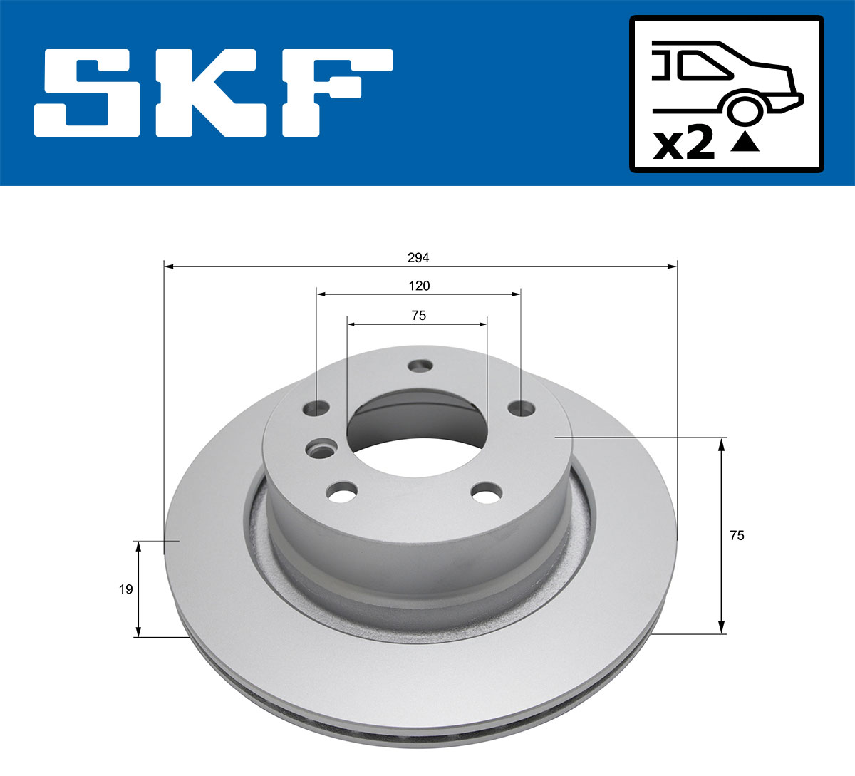 SKF Remschijf VKBD 90780 V2