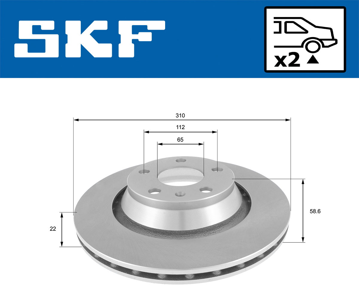 SKF Remschijf VKBD 90782 V2