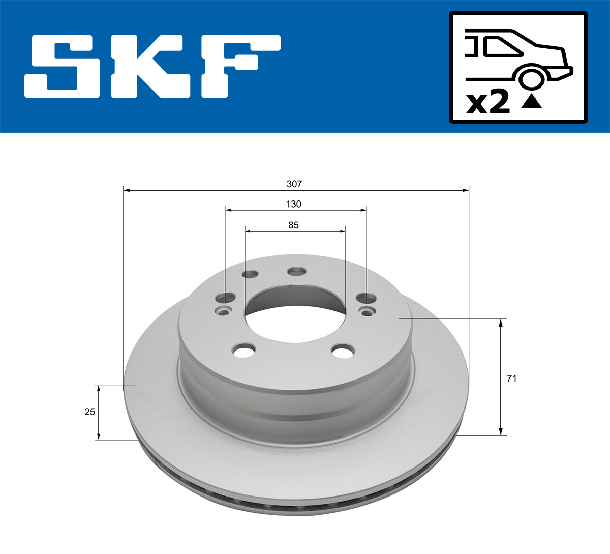 SKF Remschijf VKBD 90826 V2