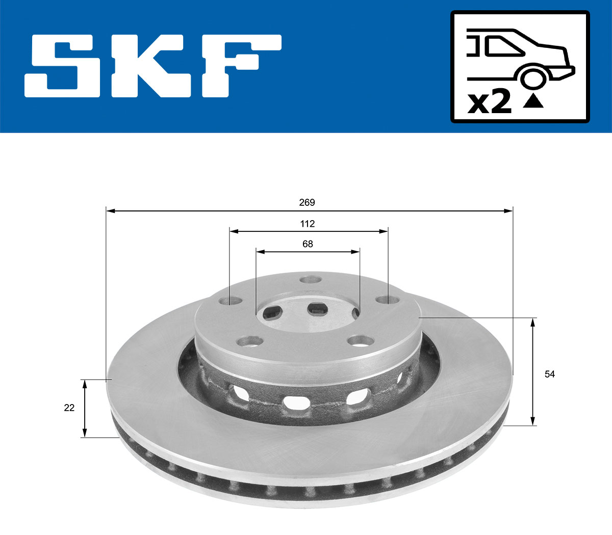 SKF Remschijf VKBD 90832 V2
