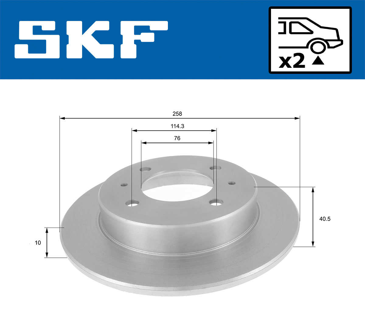 SKF Remschijf VKBD 90859 S2