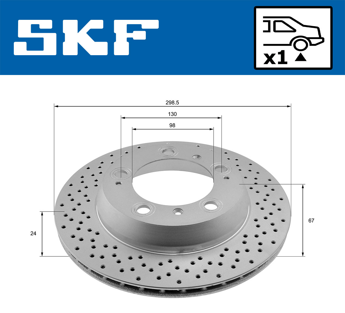 SKF Remschijf VKBD 90888 V1