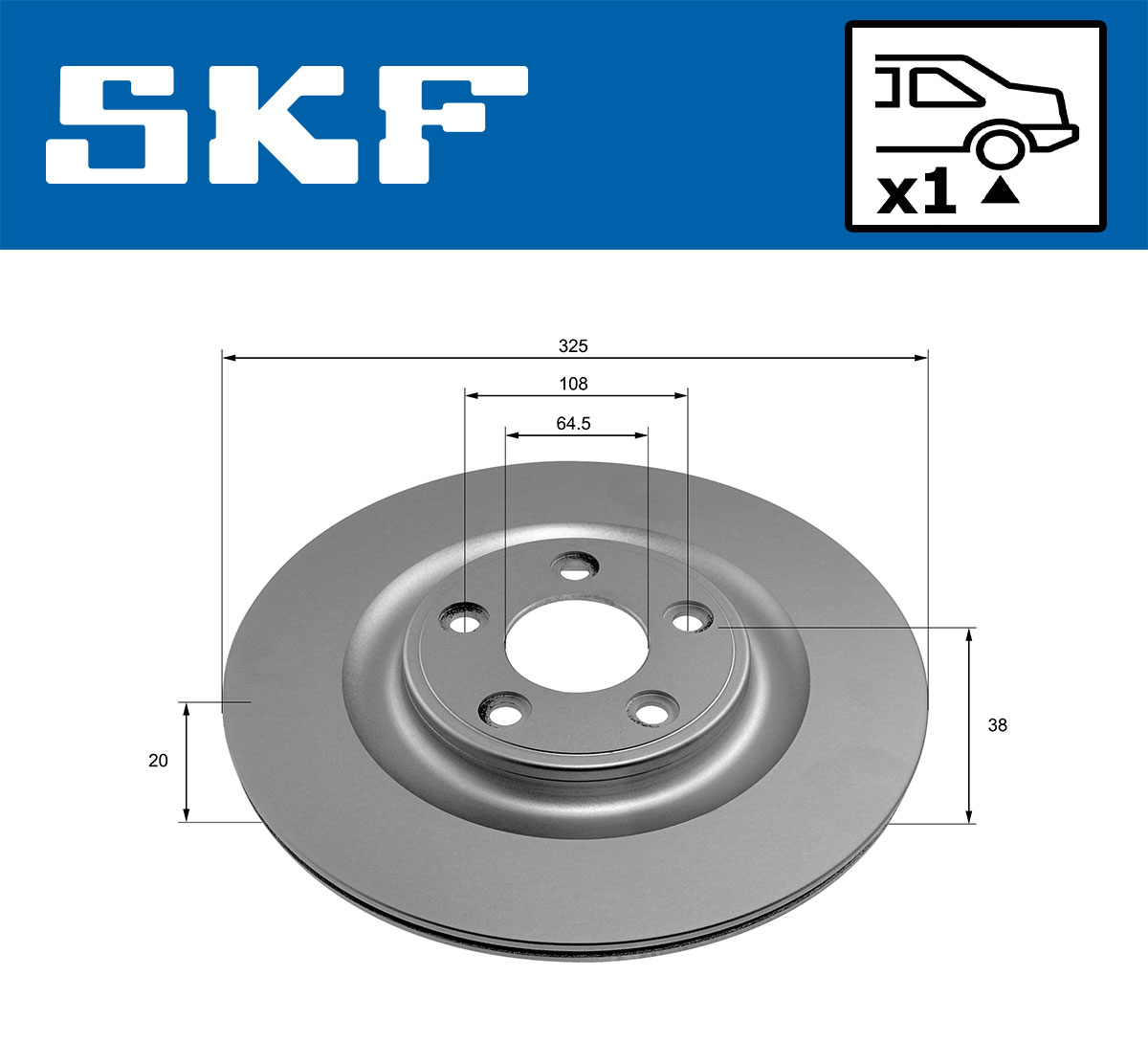 SKF Remschijf VKBD 90897 V1