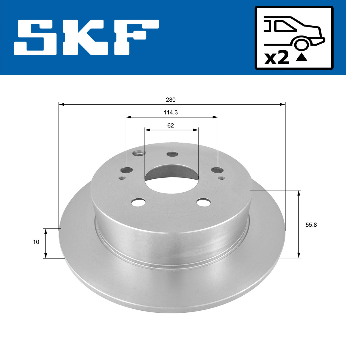 SKF Remschijf VKBD 90920 S2