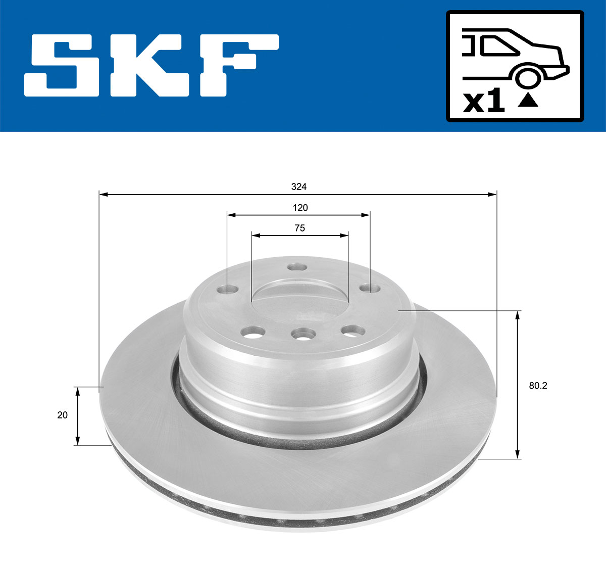 SKF Remschijf VKBD 91006 V1