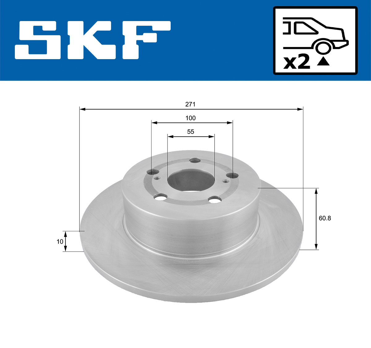 SKF Remschijf VKBD 91023 S2