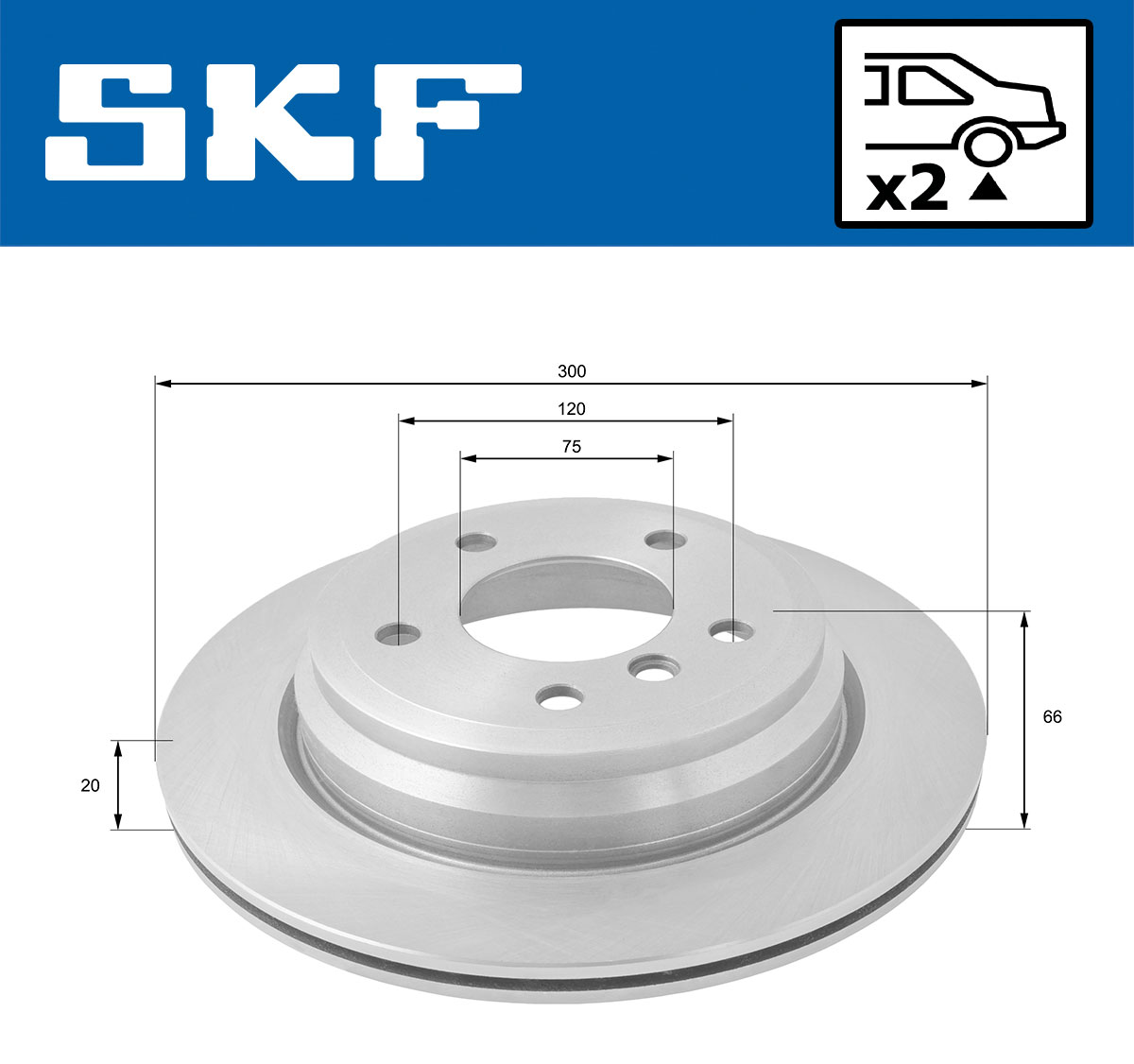 SKF Remschijf VKBD 91072 V2
