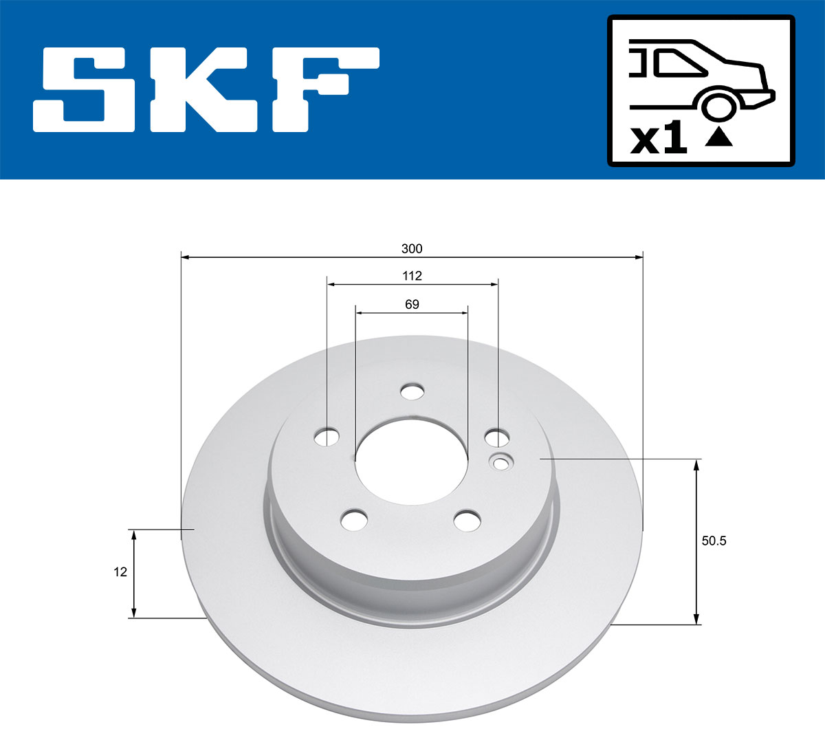SKF Remschijf VKBD 91110 S1