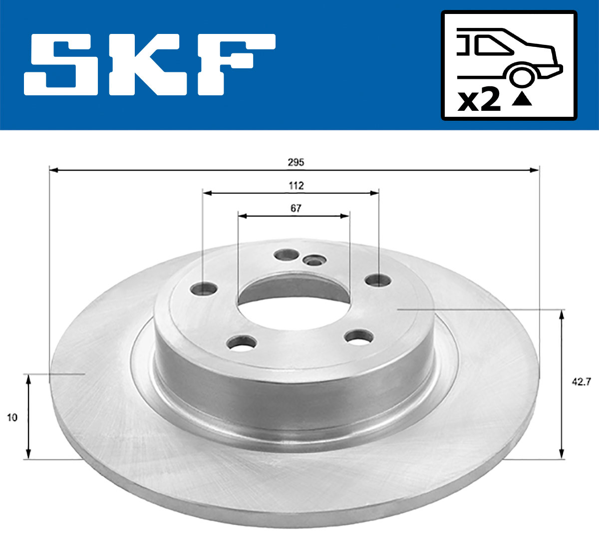SKF Remschijf VKBD 91148 S2