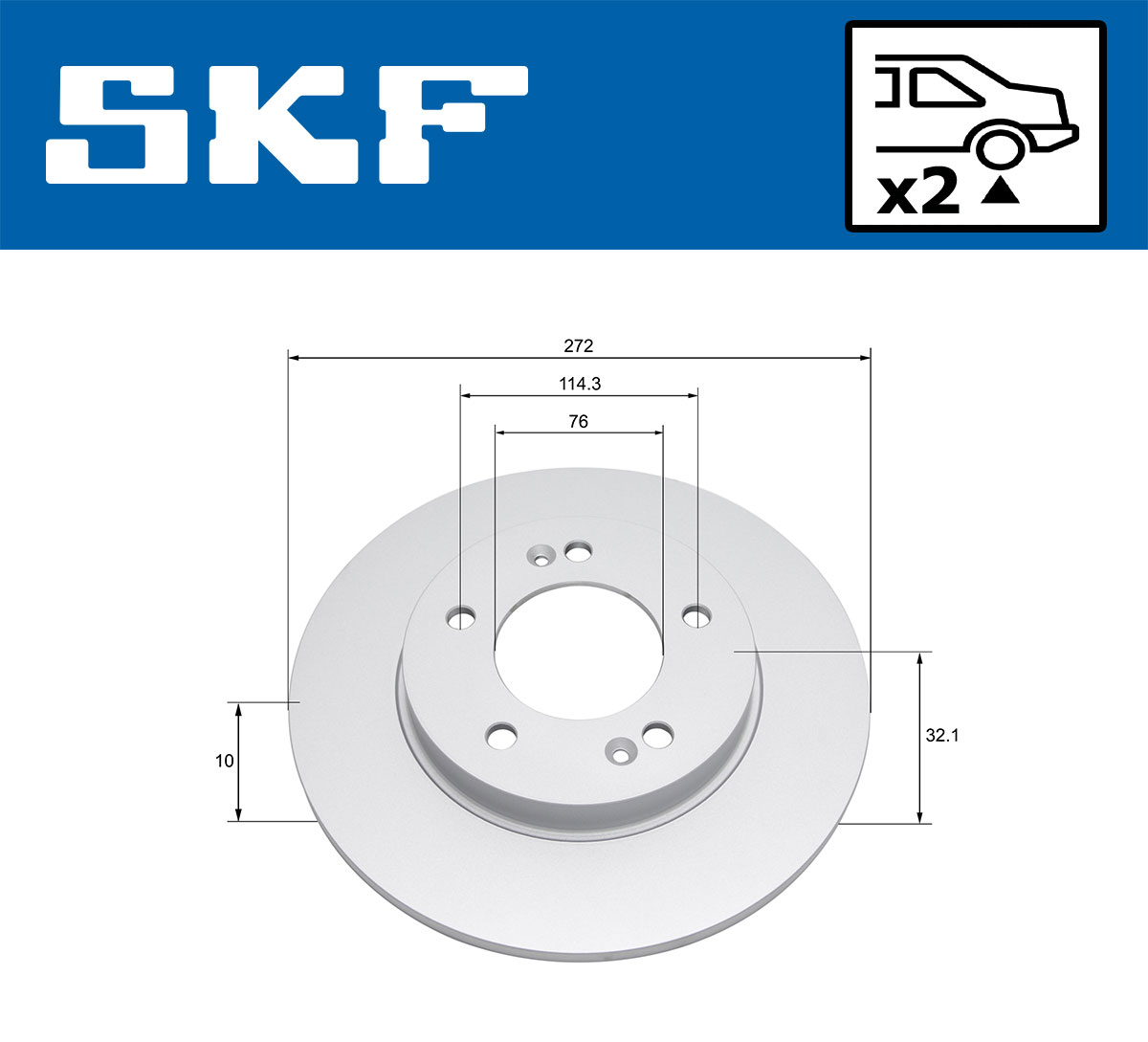 SKF Remschijf VKBD 91320 S2