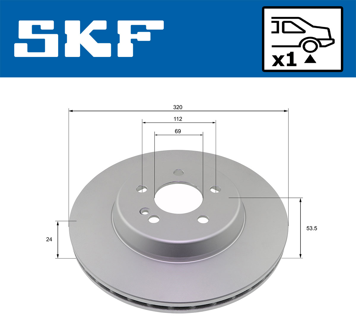 SKF Remschijf VKBD 91332 V1