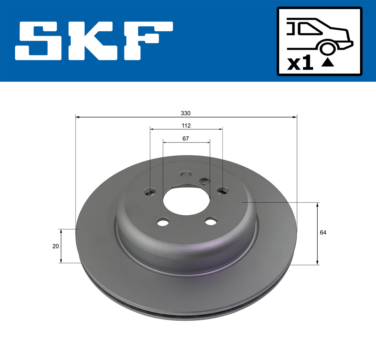 SKF Remschijf VKBD 91356 V1